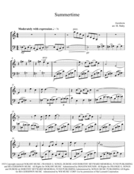 Summertime  violin & cello duet Sheet Music by George Gershwin
