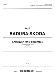 Kadenzen und Eingange Sheet Music by Paul Badura-Skoda