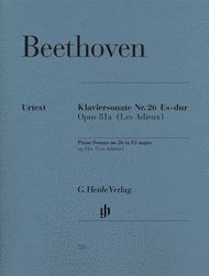 Piano Sonata No. 26 in E flat major Op. 81a (Les Adieux) Sheet Music by Ludwig van Beethoven