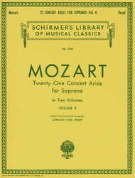 21 Concert Arias For Soprano - Volume II Sheet Music by Wolfgang Amadeus Mozart