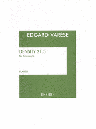 Density 21.5 Sheet Music by Edgard Varese