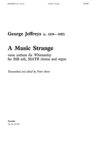 A Music Strange Sheet Music by George Jeffreys