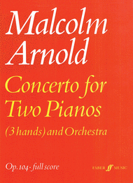 Concerto for Two Pianos Sheet Music by Malcolm Arnold