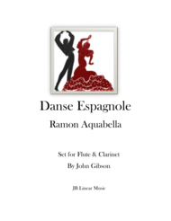 Danse Espagnole for Flute and Clarinet Duet Sheet Music by Ramon Aquabella