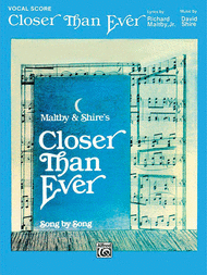 Closer Than Ever - Vocal Score Sheet Music by David Shire
