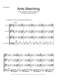 Ants Marching (String Quartet/Trio) Sheet Music by Dave Matthews Band