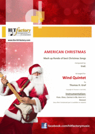American Christmas - Mash up Rondo of best Christmas Songs - Wind Quintet Sheet Music by trad