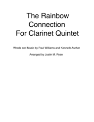 The Rainbow Connection - Clarinet Quintet Sheet Music by Kermit The Frog