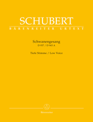 Schwanengesang. Thirteen lieder on poems by Rellstab and Heine D 957 / Die Taubenpost D 965 A (Low Voice) Sheet Music by Franz Schubert