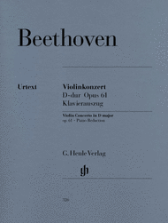 Concerto D major for Violin and Orchestra Op. 61 Sheet Music by Ludwig van Beethoven