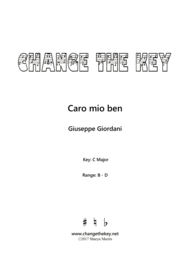 Caro mio ben - C Major Sheet Music by Giuseppe Giordani
