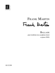 Ballade Sheet Music by Frank Martin