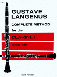 Complete Method For the Clarinet Sheet Music by Gustave Langenus