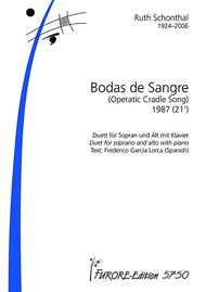 Bodas de Sangre (Operatic cradle song) Sheet Music by Ruth Schonthal