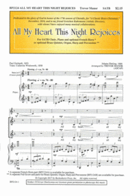 All My Heart This Night Rejoices Sheet Music by Trevor Manor