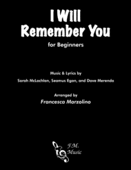 I Will Remember You (for Beginners) Sheet Music by Sarah McLachlan