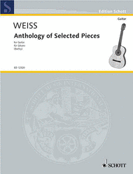 Anthology of Selected Pieces Sheet Music by Silvius Leopold Weiss