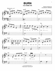 Burn (from Hamilton) Sheet Music by Lin-Manuel Miranda