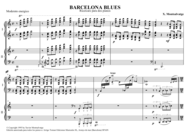 Barcelona Blues (2 Pianos) Sheet Music by Xavier Montsalvatge