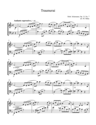 Traumerai for violin & cello duet Sheet Music by Robert Schumann