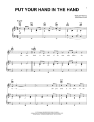Put Your Hand In The Hand Sheet Music by Gene MacLellan