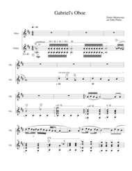 Gabriel's Oboe (oboe [or flute] and classical guitar) Sheet Music by Ennio Morricone
