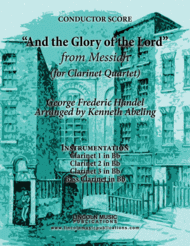 Handel - And the Glory of the Lord from Messiah (for Clarinet Quartet) Sheet Music by George Frideric Handel