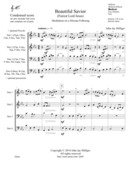 Beautiful Savior: Meditation on a Silesian Folksong Sheet Music by John Jay Hilfiger