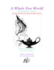 A Whole New World (from 'Aladdin') for Intermediate Solo Piano Sheet Music by Alan Menken