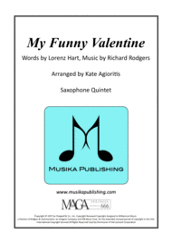 My Funny Valentine - Saxophone Quintet Sheet Music by Elvis Costello