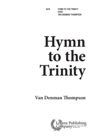 Hymn to the Trinity Sheet Music by Van Denman Thompson