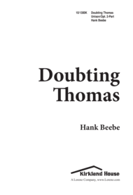 Doubting Thomas Sheet Music by Hank Beebe