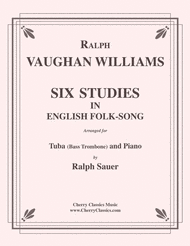 Six Studies in English Folksong for Tuba or Bass Trombone Sheet Music by Ralph Vaughan Williams
