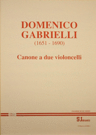 Canon (2 cellos) Sheet Music by Domenico Gabrielli