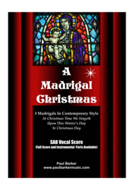 A Madrigal Christmas (Vocal Score) Sheet Music by Paul Barker