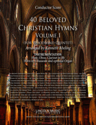 40 Beloved Christian Hymns Volume I (for Woodwind Quintet and optional Organ) Sheet Music by Various