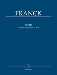 Sonata (arranged for Piano and Flute) Sheet Music by Cesar Auguste Franck