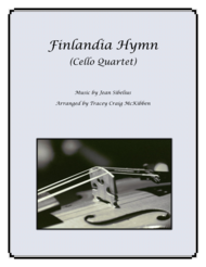 Finlandia Hymn for Cello Quartet Sheet Music by Jean Sibelius