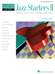 Jazz Starters II - Easy Piano Sheet Music by Bill Boyd