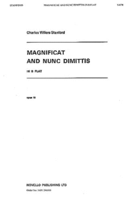 Magnificat and Nunc Dimittis in B Flat Sheet Music by Charles Villiers Stanford