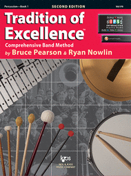 Tradition of Excellence Book 1 - Percussion Sheet Music by Bruce Pearson