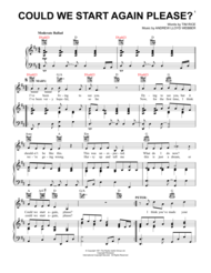 Could We Start Again Please? Sheet Music by Tim Rice
