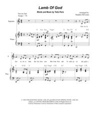 Lamb Of God (Duet for Soprano and Tenor Solo) Sheet Music by Twila Paris