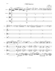 I Will Survive for String Quartet Sheet Music by Gloria Gaynor