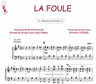 La Foule Sheet Music by Edith Piaf