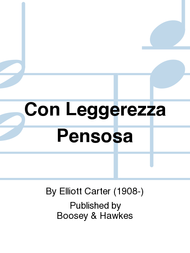 Con Leggerezza Pensosa Sheet Music by Elliott Carter