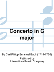 Concerto in G major Sheet Music by Carl Philipp Emanuel Bach
