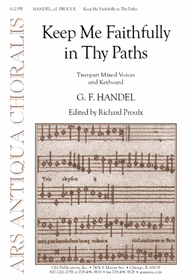Keep Me Faithfully in thy Paths Sheet Music by George Frideric Handel