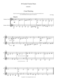 40 Graded Clarinet Duets (Grades 1-5) Sheet Music by Degg. K