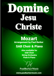 Domine Jesu Christe (Piano/Vocal Score) Sheet Music by Wolfgang Amadeus Mozart